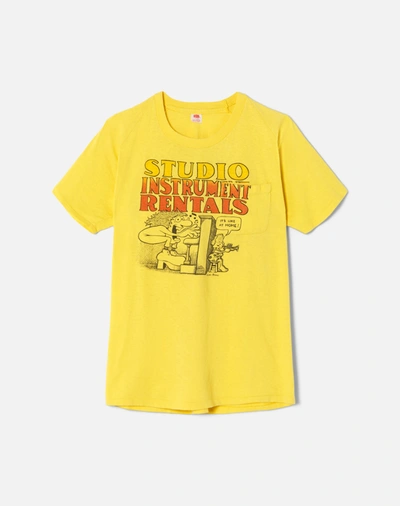 Marketplace 70s Hanes Sir Rentals Tee -#9 In Yellow