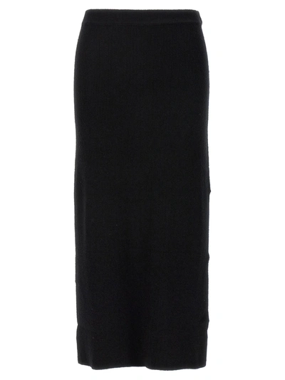 Loulou Studio Manta Skirt In Negro