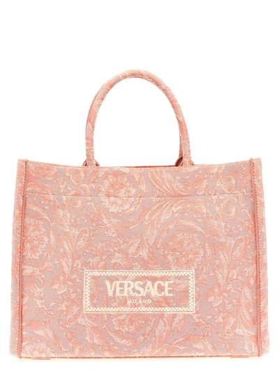 Versace Athena Barocco Tote Bag Pink