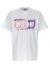 MSGM CAMO SEASON BOX LOGO T-SHIRT WHITE