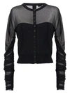 PINKO GELSO SWEATER, CARDIGANS BLACK