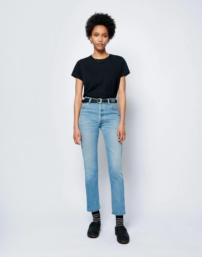 Re/done Levi's High Rise Ankle Crop In 24