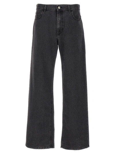 1017 Alyx 9 Sm Wide Leg With Buckle Jeans Black In Blue
