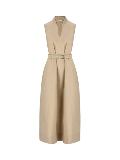 Brunello Cucinelli Dresses In Bleeker Beige