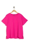 Vince Camuto Crewneck T-shirt In Hot Pink