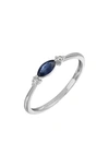 Bony Levy El Mar 18k White Gold Diamond & Sapphire Stackable Ring In 18k White Gold