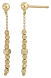 BONY LEVY 14K GOLD LINEAR DROP EARRINGS