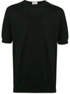 John Smedley Belden Short Sleeves Crew Neck T-shirt Clothing In Black