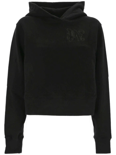 Palm Angels Sweaters In Black Blac