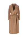 S Max Mara Arona Coat In Brown