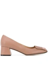 Sergio Rossi Sr1 50mm Leather Pumps In Bright Skin