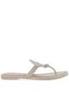 Tory Burch Flat Shoes In Stone Gray