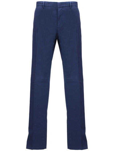 Zegna Trousers In Blue