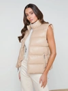 L'agence Tori Puffer Vest In Almond