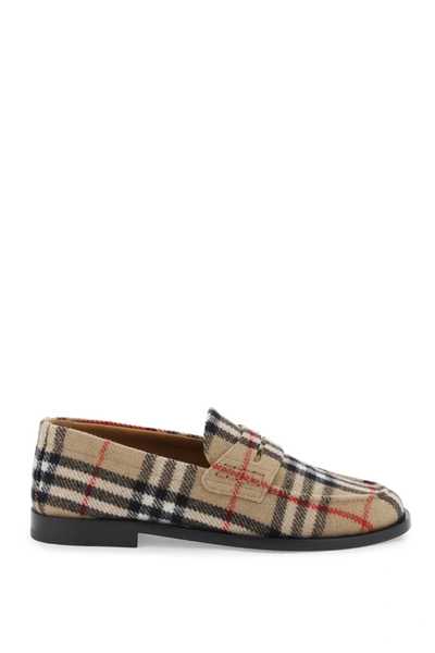 Burberry Wool Felt Mocassin Women In Multicolor