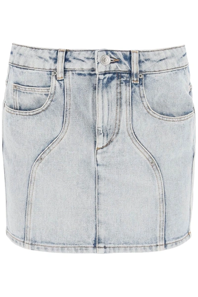 Isabel Marant Étoile Isabel Marant Etoile Vesna Denim Mini Skirt In Blue
