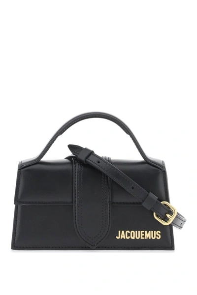 Jacquemus Le Bambino Mini Leather Bag In Black