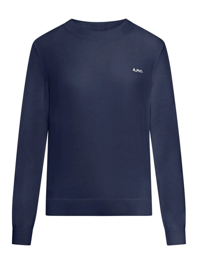 Apc A.p.c. Pullover Sweater In Blue