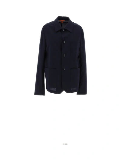 Barena Venezia Visal Cotton Overshirt In Navy