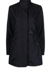 Fay Engraved-logo Water-repellent Coat In Blue