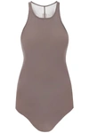 Rick Owens Jersey Tank Top In Yellow