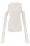 RICK OWENS RICK OWENS SWEATER WITH CUT-OUT SHOULDERS WOMEN