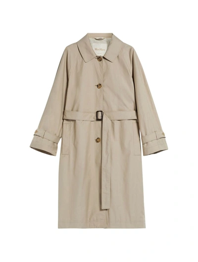 Max Mara The Cube Trench In Nude & Neutrals