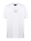 Paul & Shark Crew Neck Printed Logo T-shirt In White