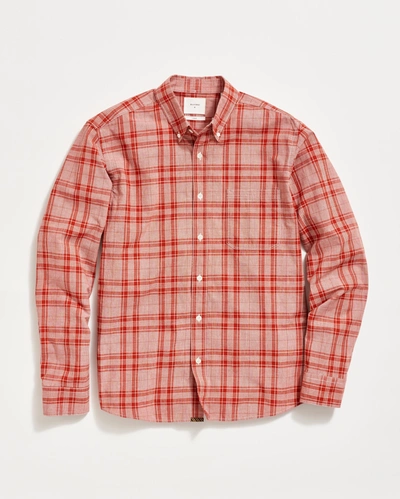 Billy Reid Box Plaid Tuscumbia Shirt Button Down In Toolbox Red