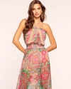 RAMY BROOK MIRANDA SMOCKED COVERUP MAXI DRESS