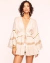 RAMY BROOK MAXINE LUREX COVERUP MINI DRESS