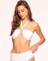 Ramy Brook Marie Halter Bikini Top In White