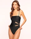 Ramy Brook Sevyn Cutout One-piece Swimsuit In Black