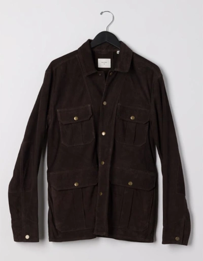 Billy Reid Safari Jacket In Dark Moss