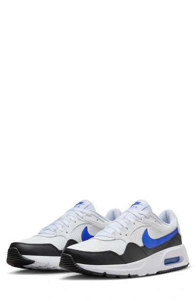 Nike Men's Air Max Sc Casual Sneakers From Finish Line In Pure Platinum/white/deep Royal Blue/blue Lightning