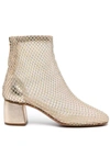 FORTE FORTE FORTE_FORTE STRASS MESH ANCKLE BOOTS SHOES