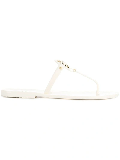 Tory Burch Mini Miller Jelly Thong Sandals In White