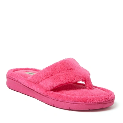 Dearfoams Women's Wrenley Terry Thong Slippers In Pink