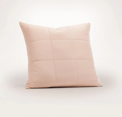 Boll & Branch Organic Signature Handstitched Quilted Sham In Dusty Rose