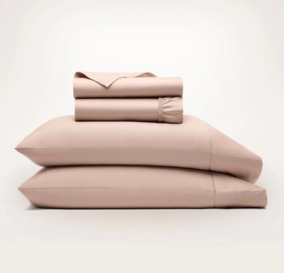 Boll & Branch Organic Signature Hemmed Sheet Set In Dusty Rose