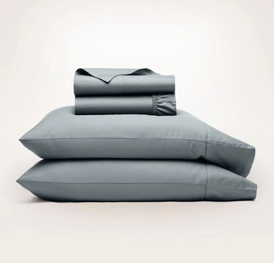 Boll & Branch Organic Signature Hemmed Sheet Set In Bluestone