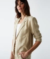 Michael Stars Pearson Linen Blazer In Natural