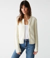 Michael Stars Adaline Crochet Cardigan Sweater In Chalk In Chalk