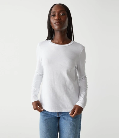 Michael Stars Clarissa Long Sleeve Tee In White