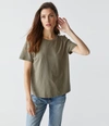Michael Stars Becca Tee In Olive