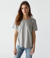 Michael Stars Becca Tee In Heather Grey