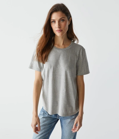 Michael Stars Becca Tee In Heather Grey