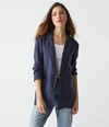 Michael Stars Lottie Linen Blazer In Nocturnal