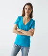 Michael Stars Nikki V-neck T-shirt In Corsica