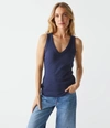 Michael Stars Maya V-neck Tank In Nocturnal